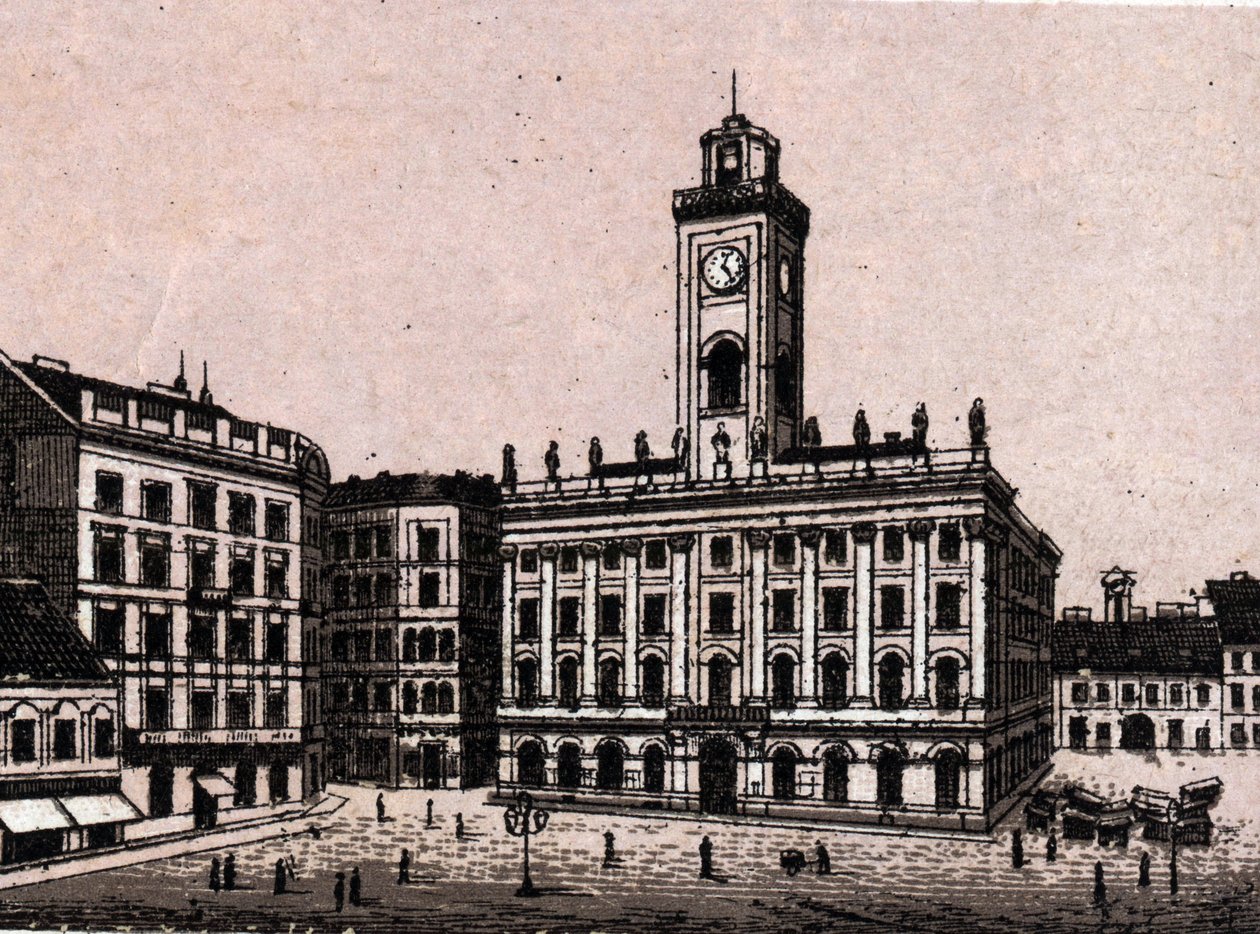 Budapest, Ungarn: Det gamle rådhuset. i "" Verden illustrerer 168 visninger"" Udatert (slutten av 1800-tallet) av Unknown artist