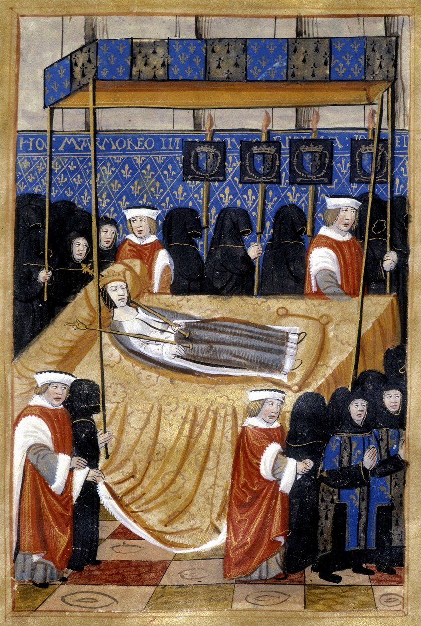 Begravelse av Anne av Bretagne (1514) - Miniatyr av Unknown artist