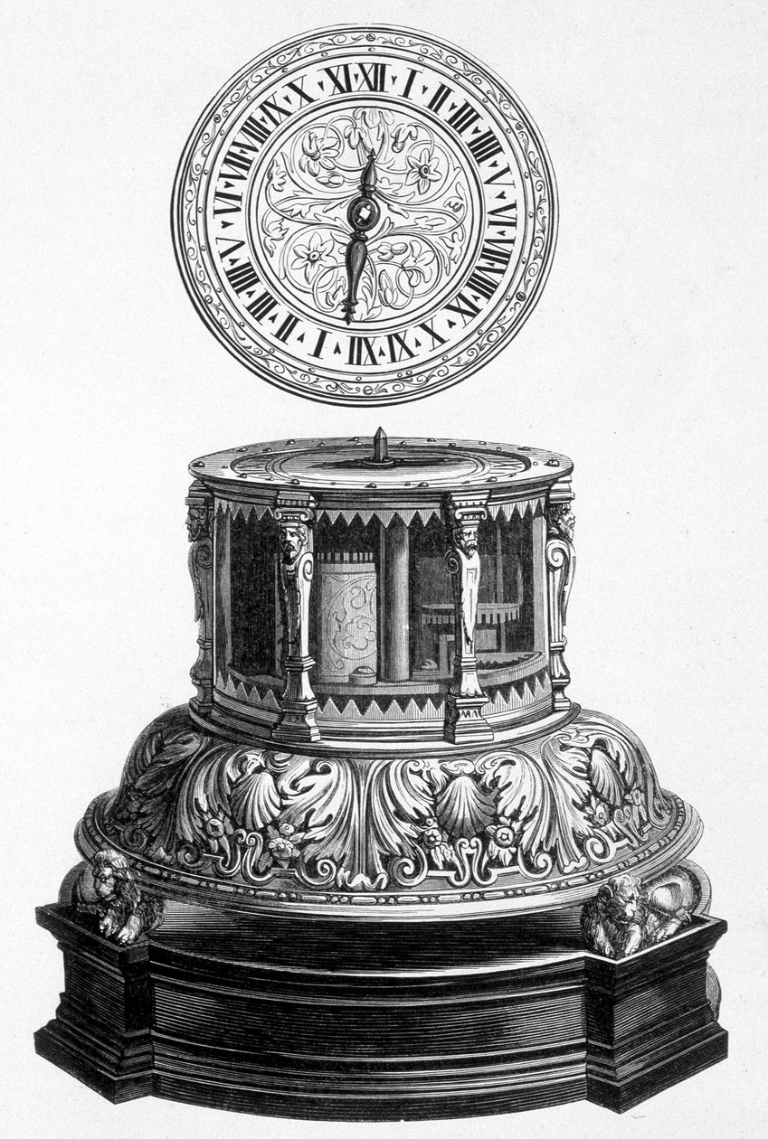 Skapklokke fra Valois-tiden - gravering av Unknown artist