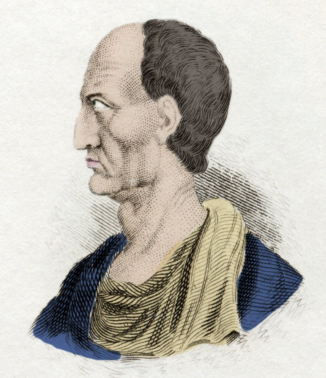Caius Marius kalte den vise mannen (157-86 f.Kr.) general og romersk statsmann. Gravering fra 1800-tallet. av Unknown artist