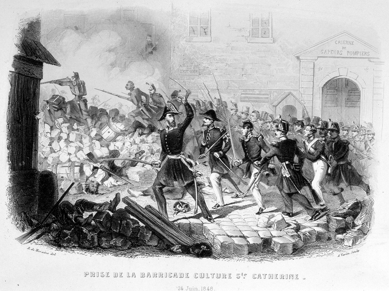 Fangst av barrikadekulturen Sainte Catherine (24. juni av Unknown artist