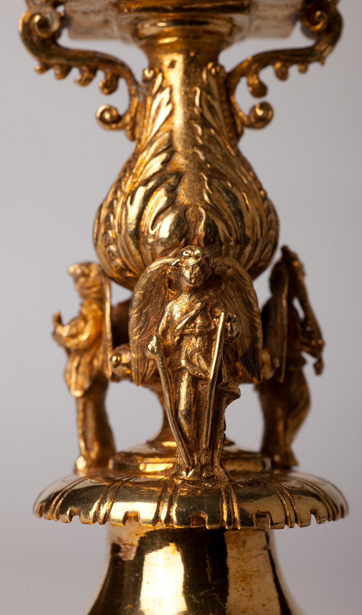Katedralskatten (Trésor de la Cathédrale). Relikviekors. Metallsmedarbeid med juveler. Opprinnelseskloster (Saint-Amand Tournai, tidligere Elnone. 1500-tallet. Detalj. av Unknown artist