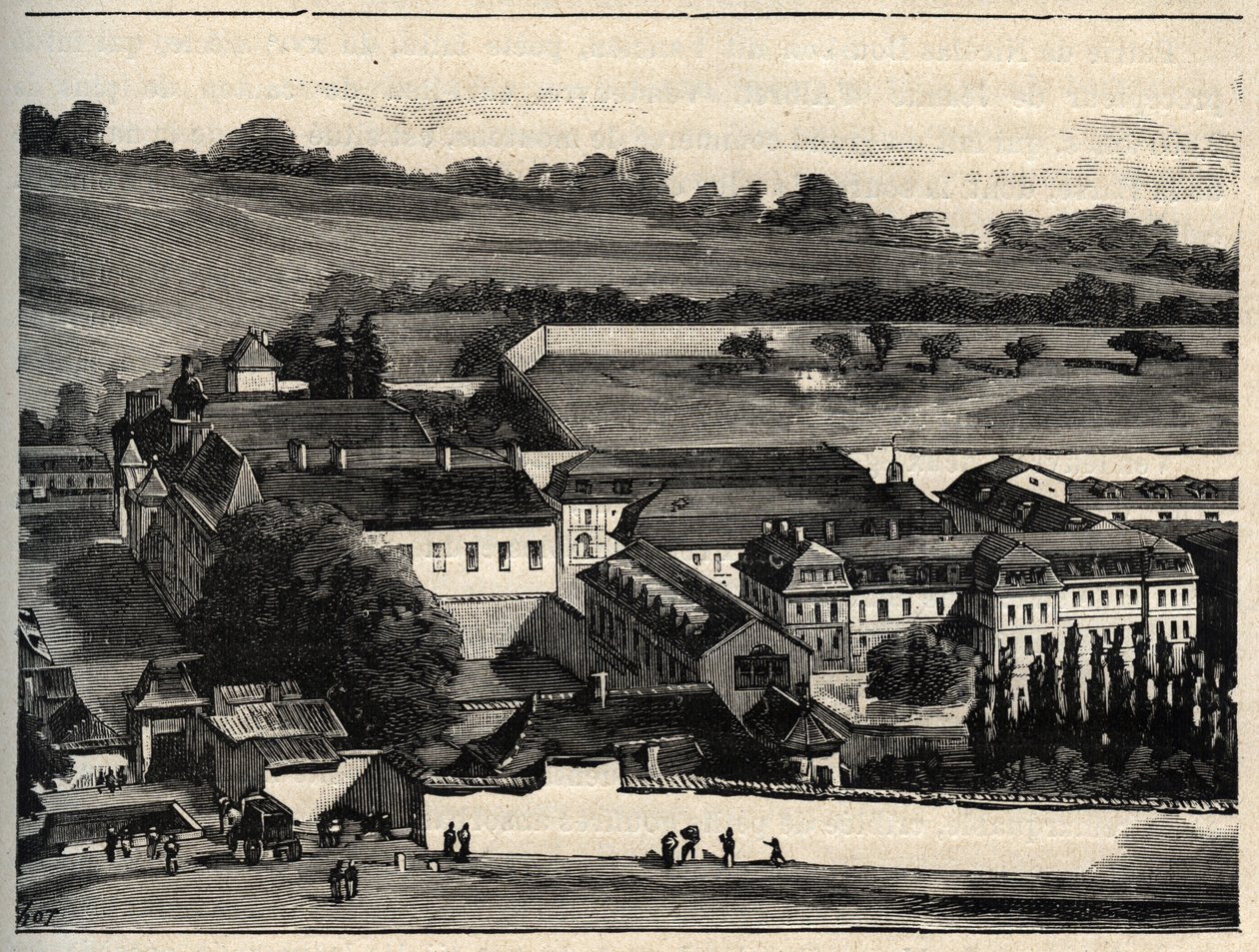 Central House of Clairvaux (fengsel i Clairvaux) - Champagne-Ardenne - gravering i "" PATRIE" - PACUREQUIREQUE BESKRIVELSE AV FRANKRIKE I 6 BIND AV LUCIEN HUARD - slutten av 1800-tallet av Unknown artist
