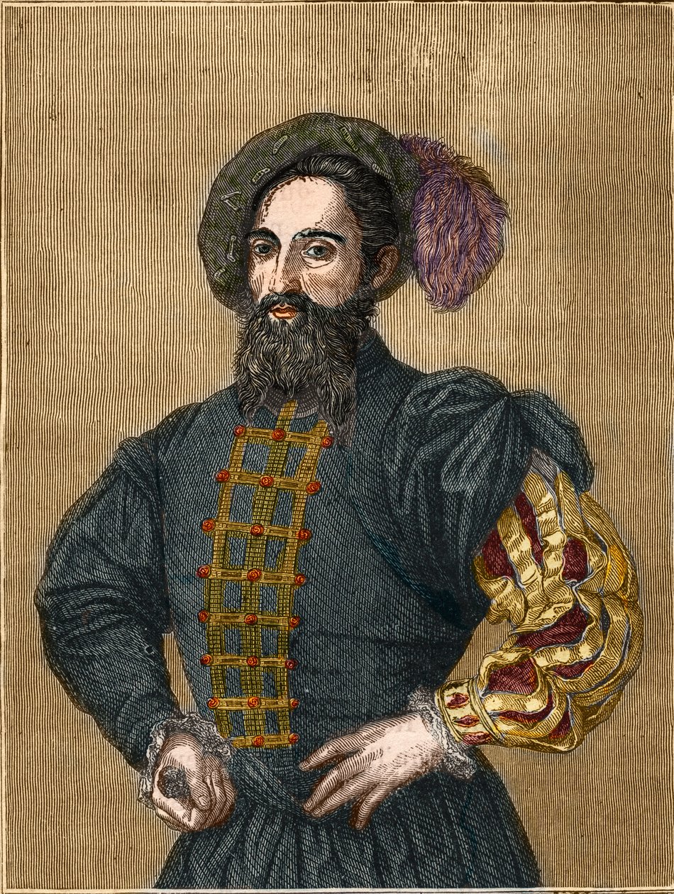 Cesare Borgia (1475-1507) hertug av Valencia. (gravering) (1800-tallet). av Unknown artist