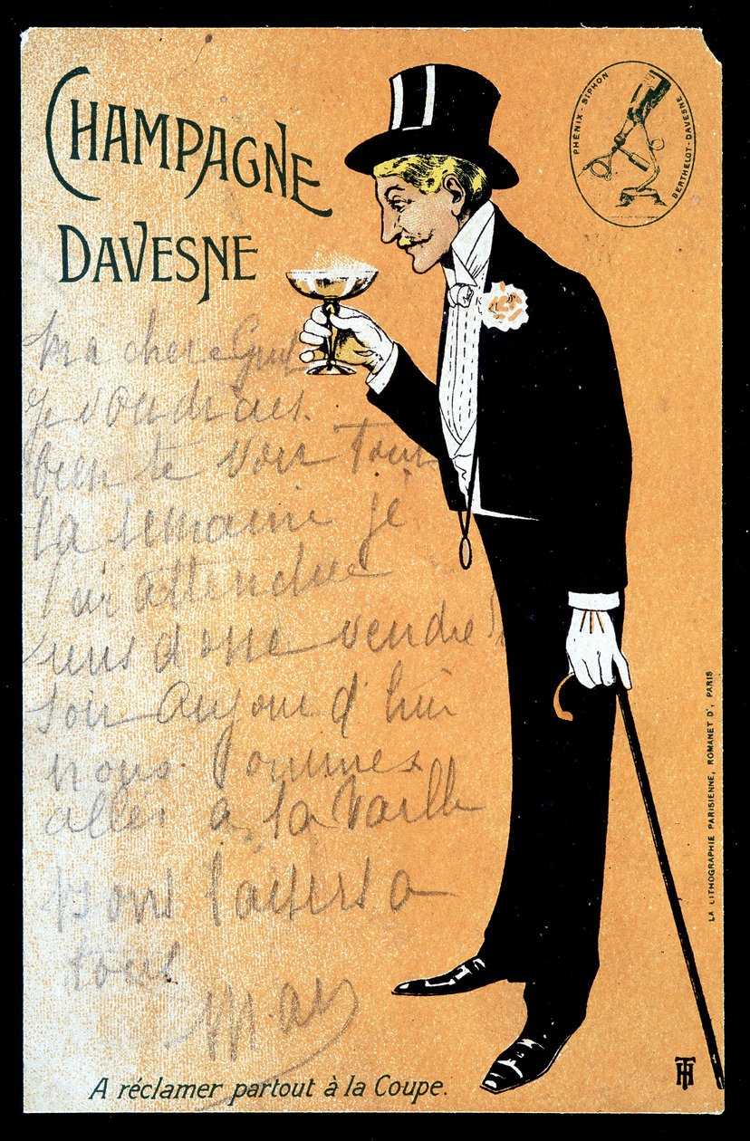 Champagne Davesne, tidlig på 1900-tallet av Unknown Artist