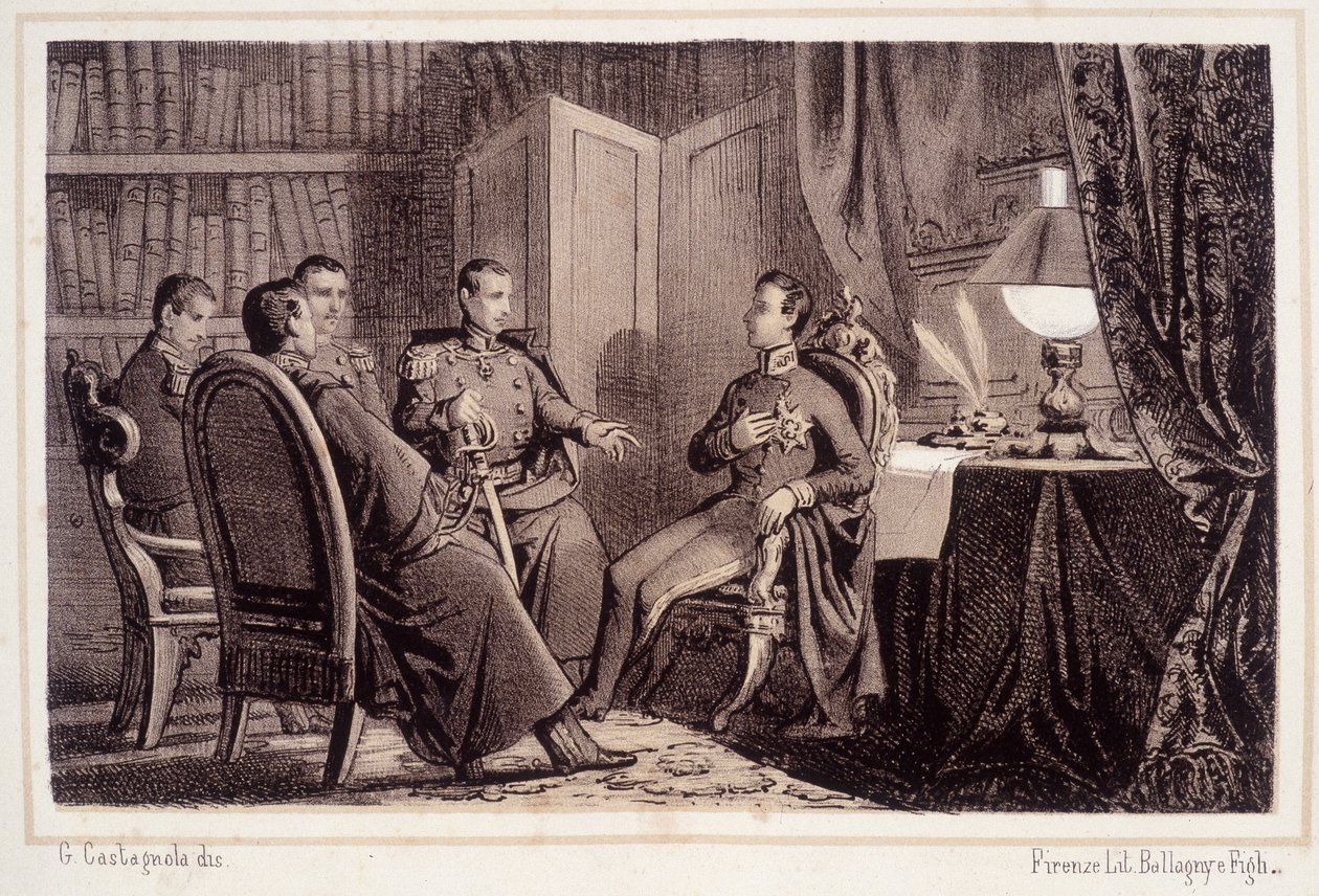 Charles Albert (1798 - 1849) lover å hjelpe den piemontesiske revolusjonen i 1821 - i "" Storia d