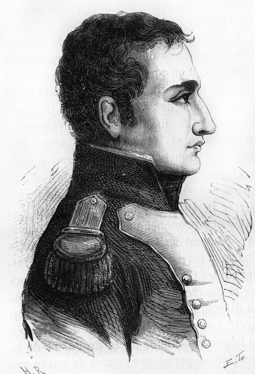 Charles Angélique François Huchet de La Bédoyère. (1786-1815).Marshal de camp de Napoleon, Aide de camp, Pair de France. av Unknown artist