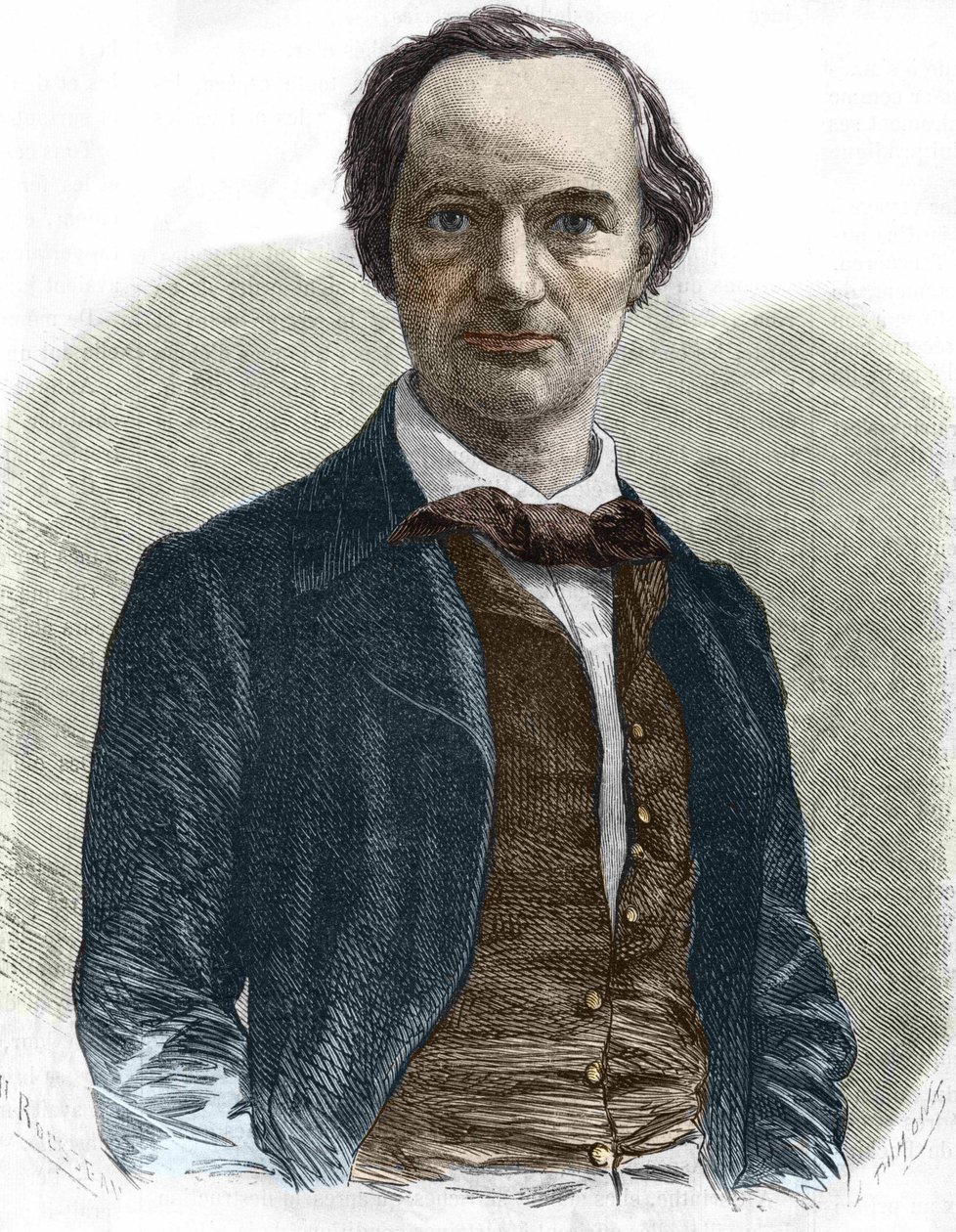Charles Baudelaire (1821-1867), French writer. av Unknown artist