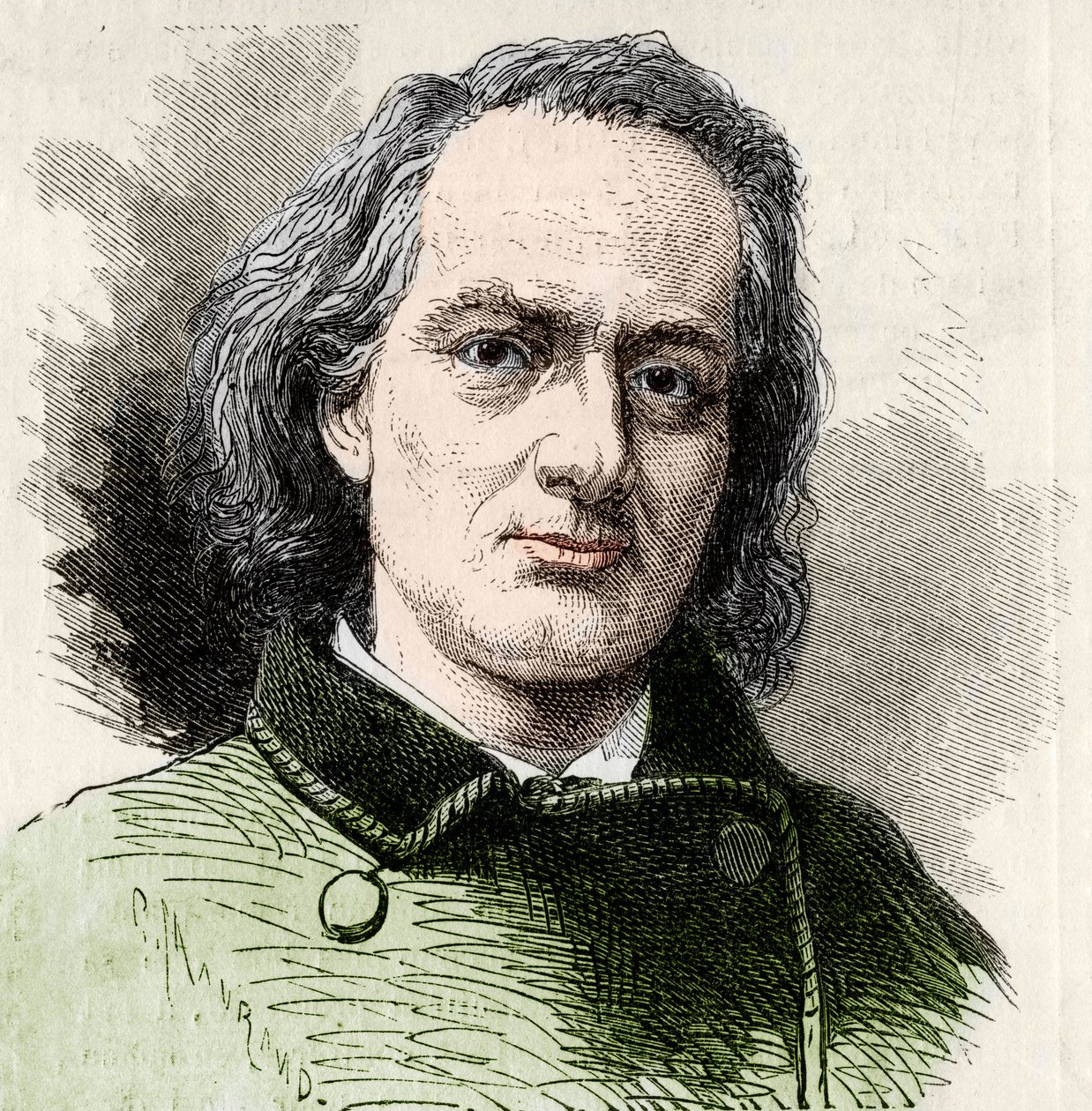 Charles Baudelaire (1821-1867), fransk forfatter etter Carjats bilde. av Unknown artist
