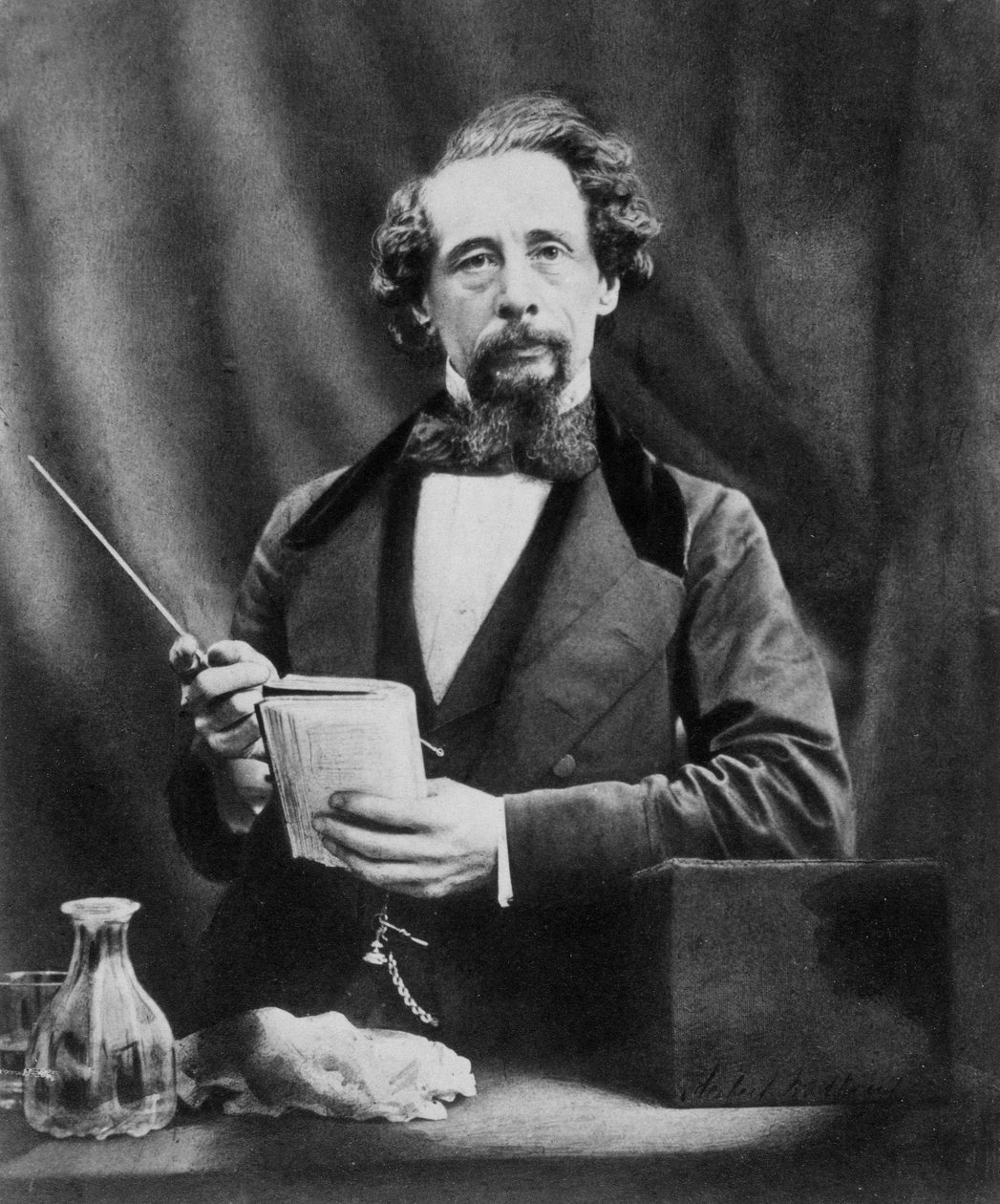 Charles Dickens (1812-1870) engelsk romanforfatter av Unknown artist