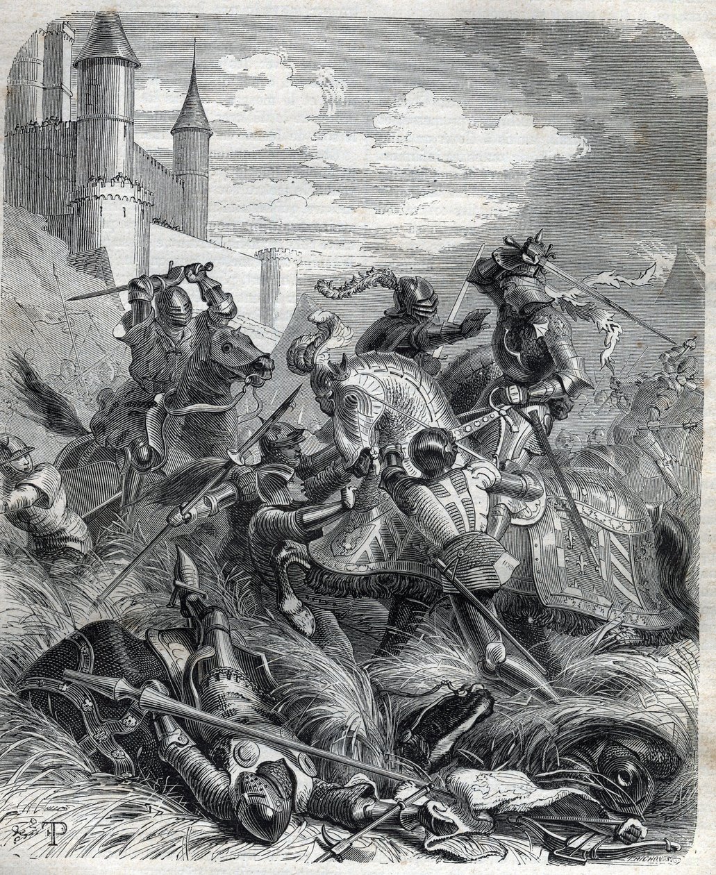 Charles III, kjent som Karl av Duras (Durazzo) konge av Napoli, gikk inn i Napoli, med hjelp fra folket, 16. juli av Unknown artist