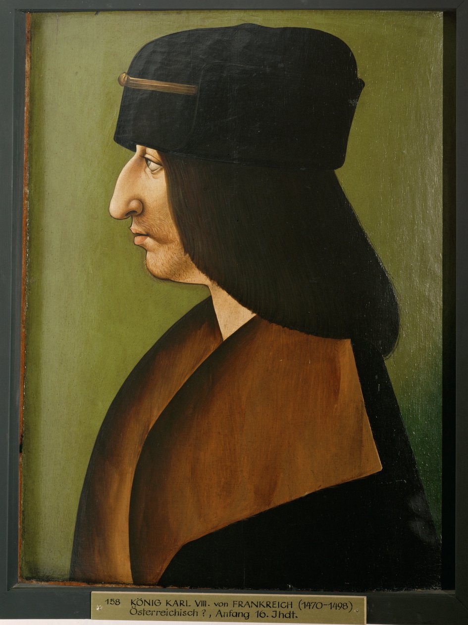Karl VIII av Frankrike (maleri på tre) av Unknown Artist