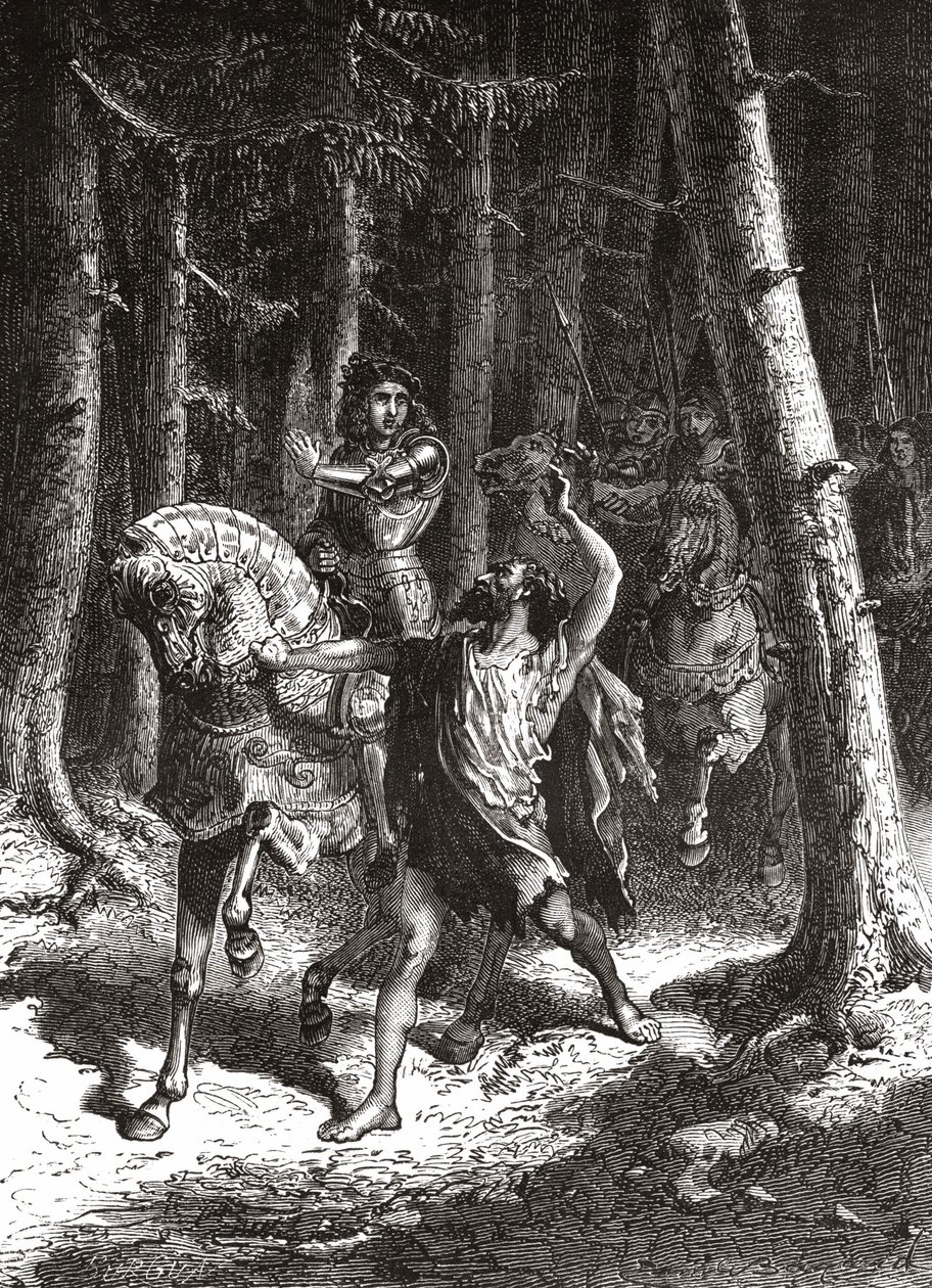 Charles VI (in his madness) in the forest of Le Mans - in “” L