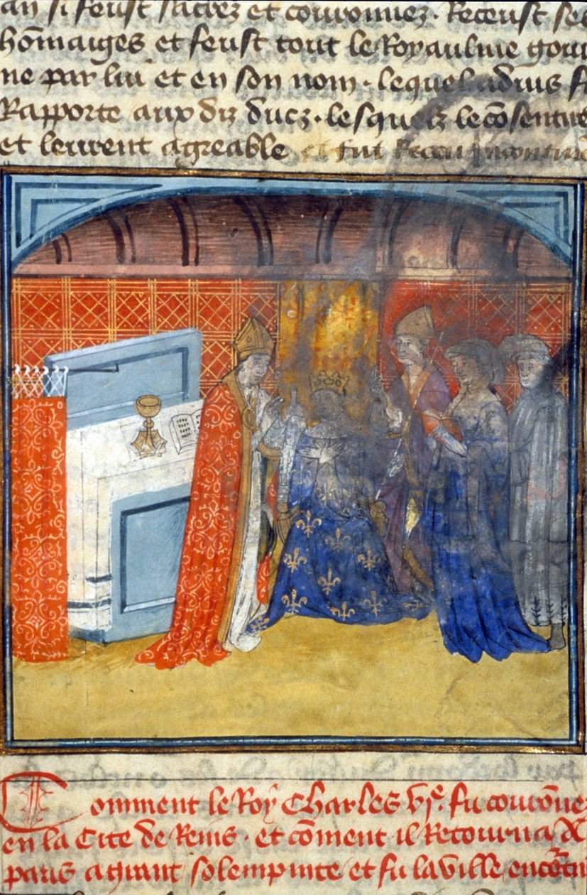 Charles VI, 512, 468r: Søknad om autorisasjon til Toulouse kommunale bibliotek (tlf: 05 62 27 66 66) av Unknown artist