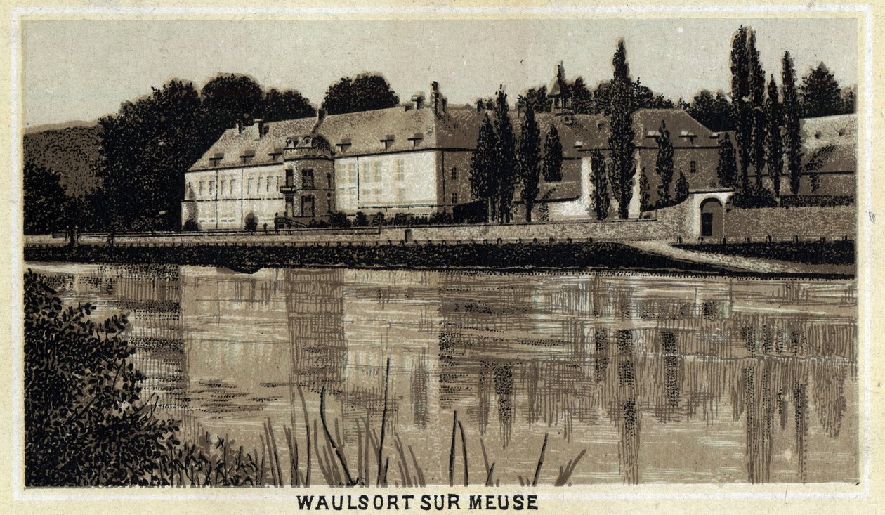 Chateau de Waulsort sur Meuse, Vallonien, Belgia. av Unknown artist