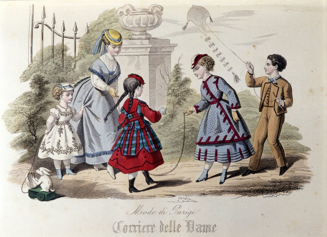 Barnemote i Paris i 1866. av Unknown artist