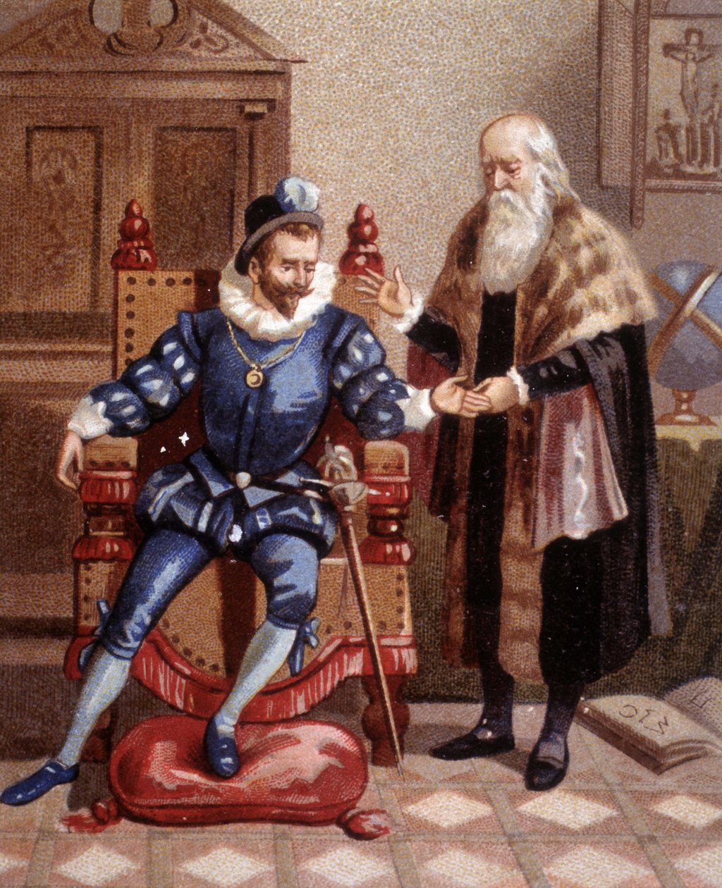 Chiromancer ved Cour des Valois av Unknown artist