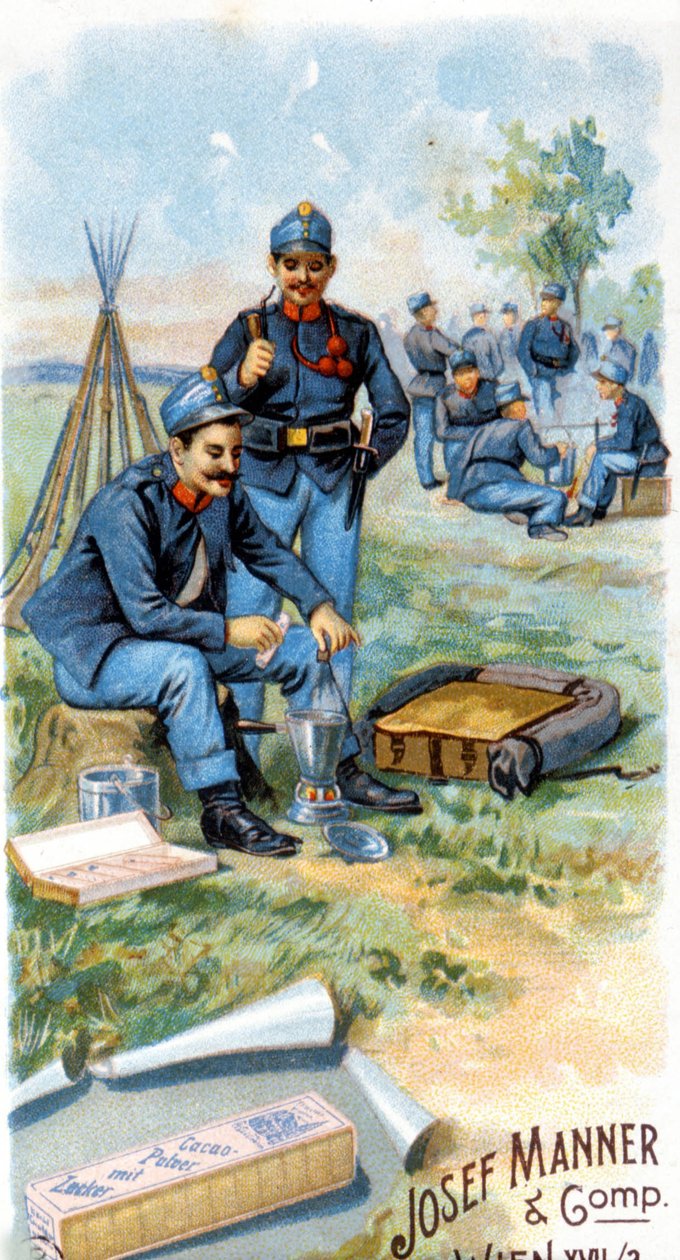 Sjokoladeannonse “” Josef Manner & Gomp, Wien””. av Unknown artist