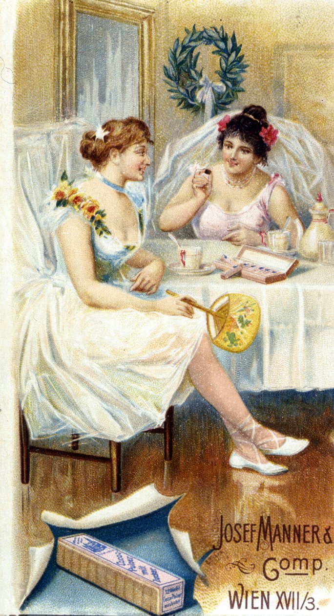 Sjokoladeannonse “” Josef Manner & Gomp, Wien””. av Unknown artist