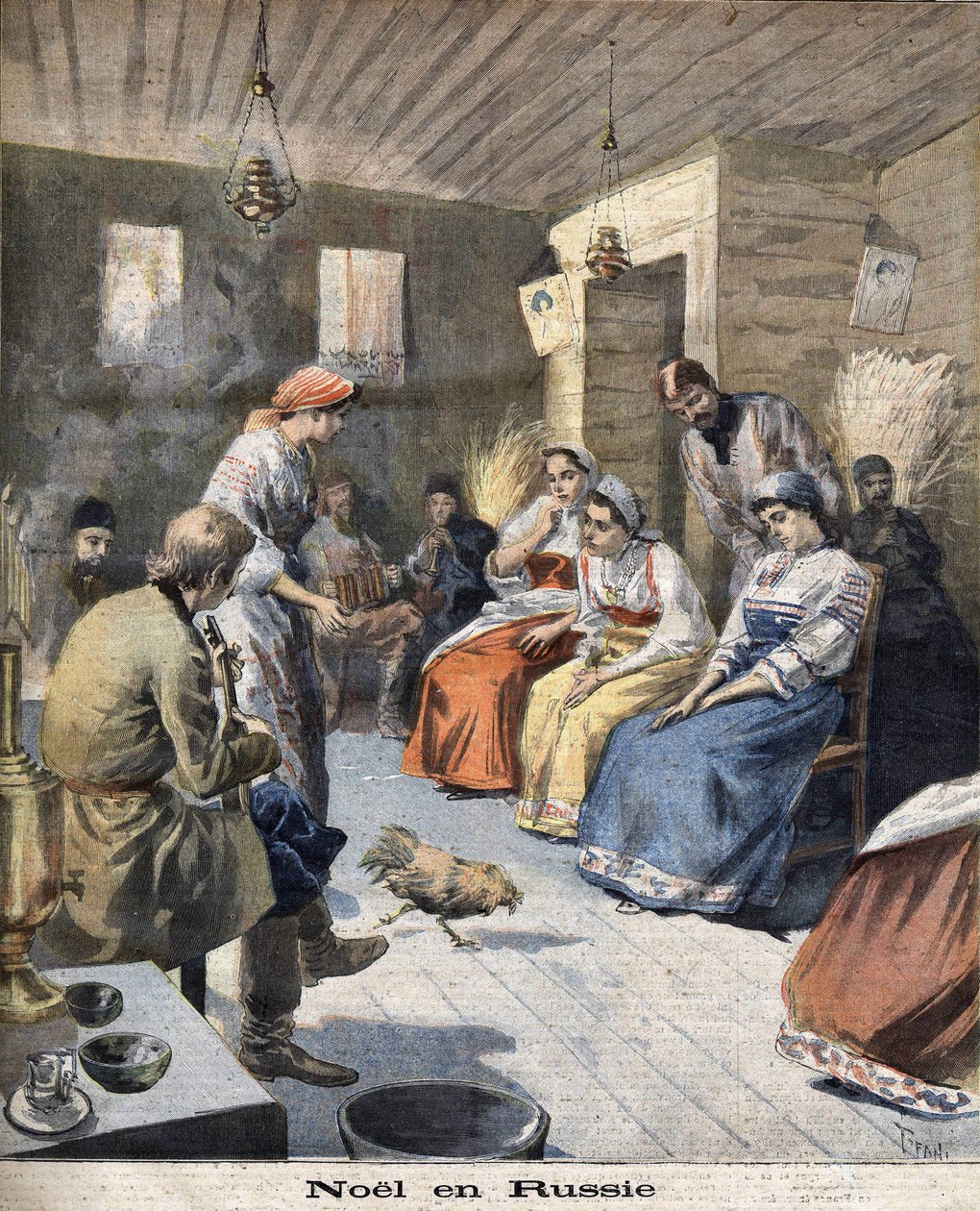 Christmas in Russia in 1894 av Unknown artist