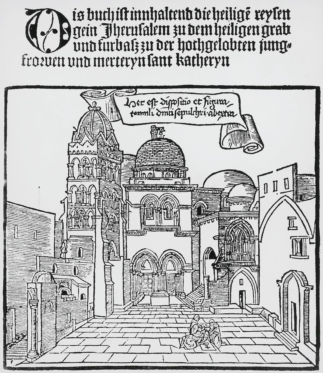 Den hellige gravs kirke i Jerusalem av Unknown artist