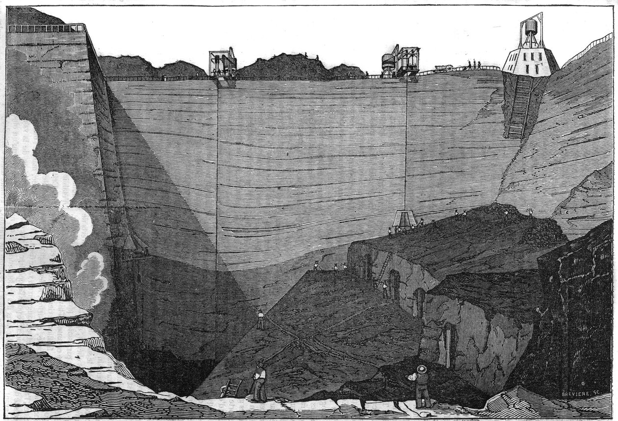 Kullindustri: utsikt over kullgruvene en kommentar i de allierte. I "" Den pittoreske butikken"" 1835 av Unknown artist