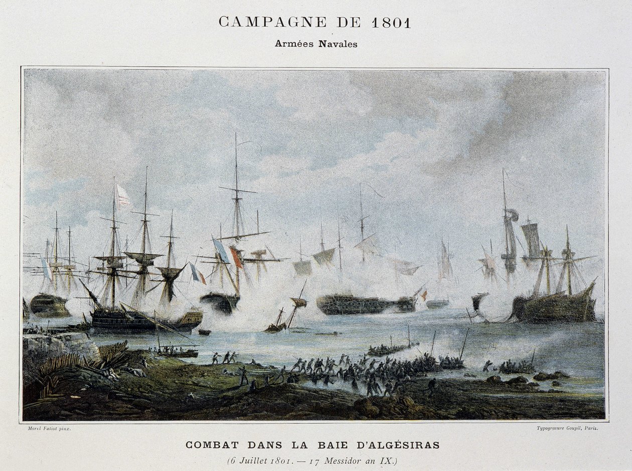 Kamp i Algecirasbukta av Unknown artist