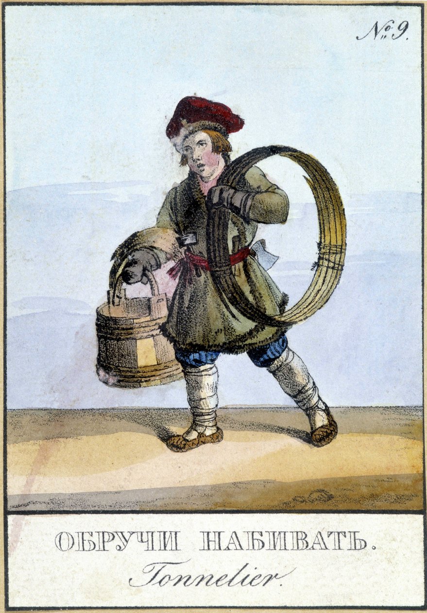 Connelier i Russland på 1800-tallet. av Unknown artist