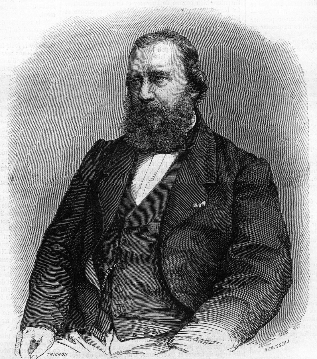 Constant Troyon (1810-1865), French painter. av Unknown artist