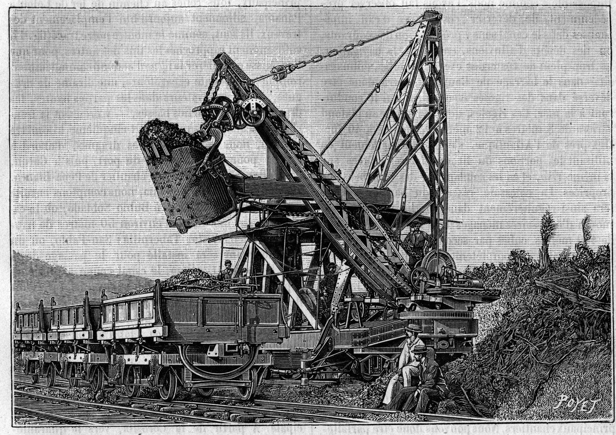 Construction of the Panama Canal - drilling of the Panama Isthmus av Unknown artist