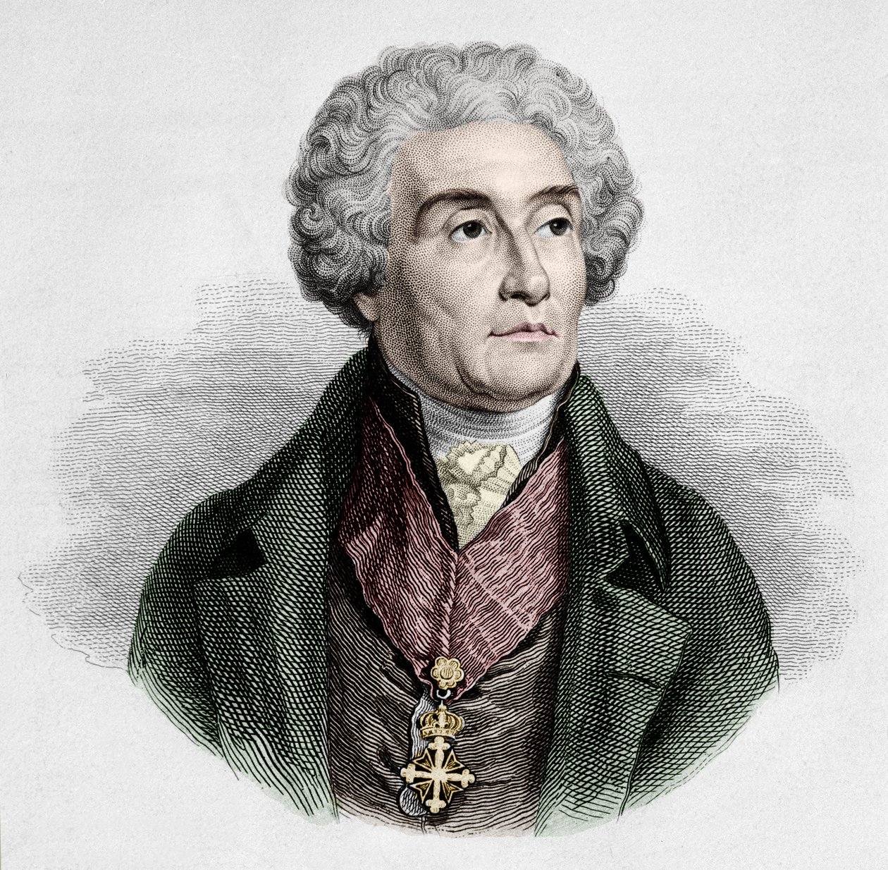 Grev Joseph de Maistre (1753-1821), fransk politiker, forfatter og filosof. Milanesisk privat samling. av Unknown artist