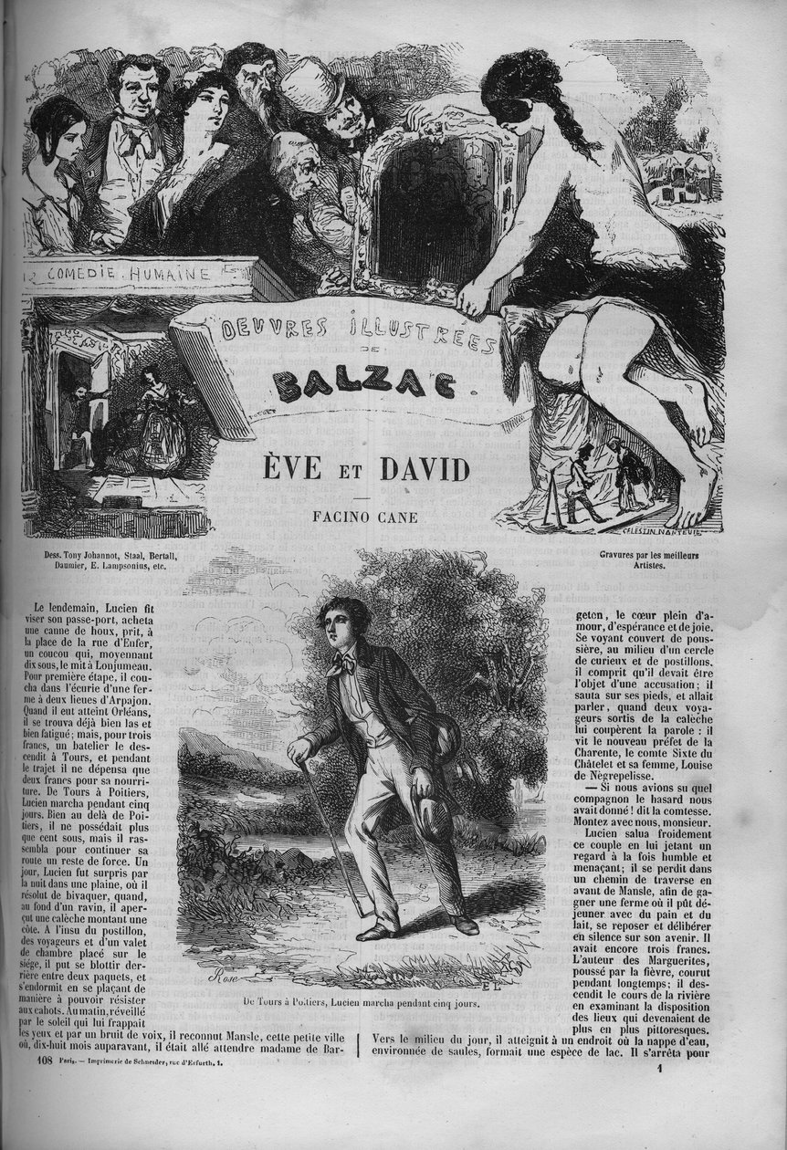Omslag til romanen "" Eve and David"" av Unknown artist