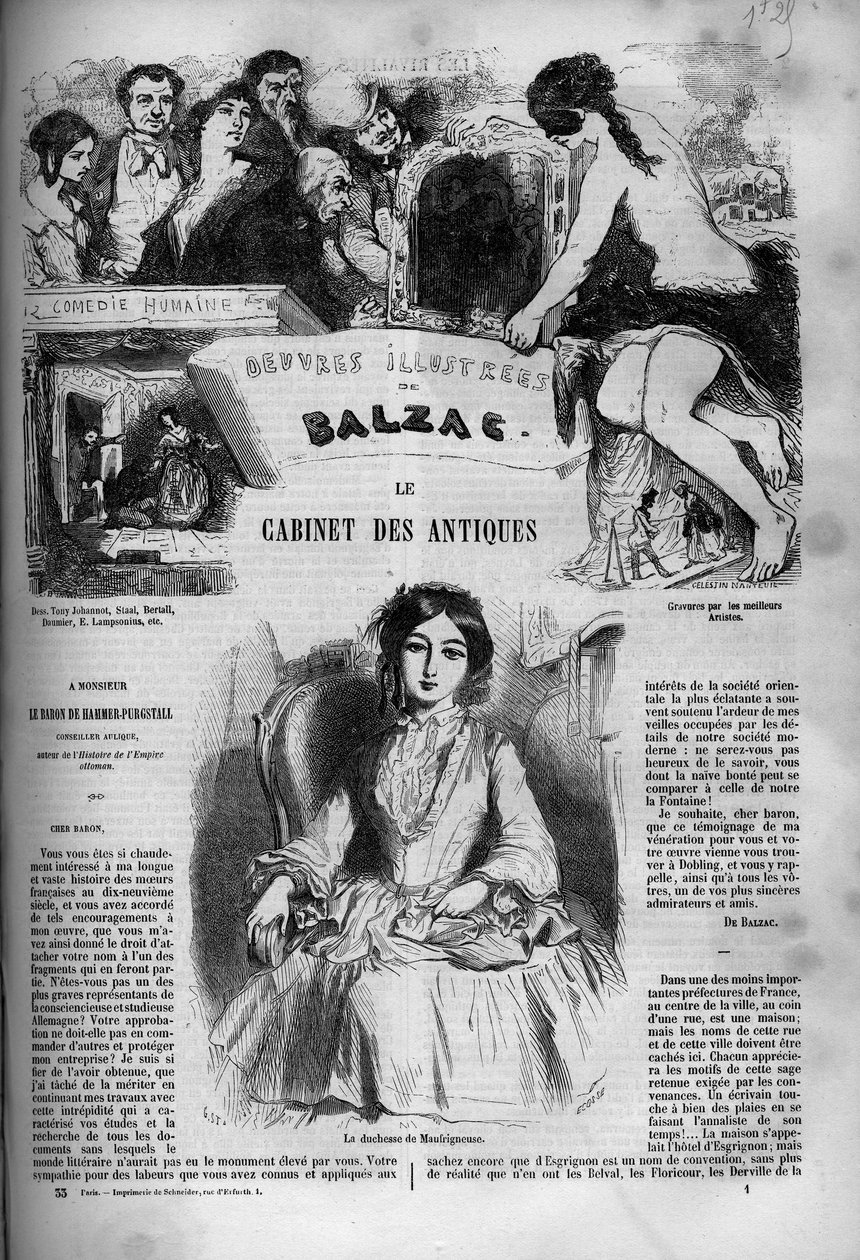 Omslag til romanen "The cabinet of antique" av Unknown artist