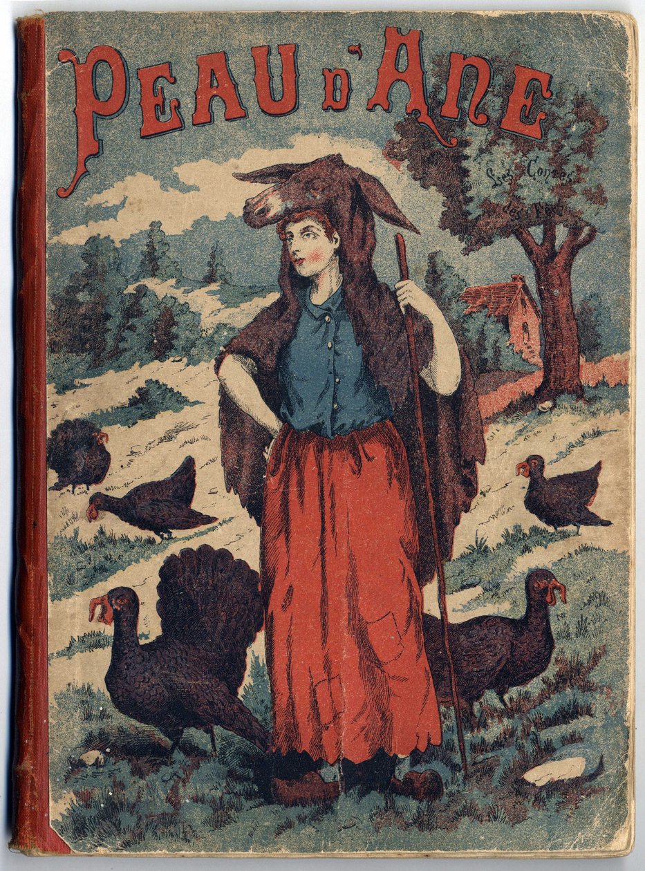 Cover of the book “” Donkey Skin”” by Charles Perrault (1628-1703), French writer. Anonymous illustration. Imagery Marcel Vagne, Jarville Nancy, undated (late 19th century). av Unknown artist