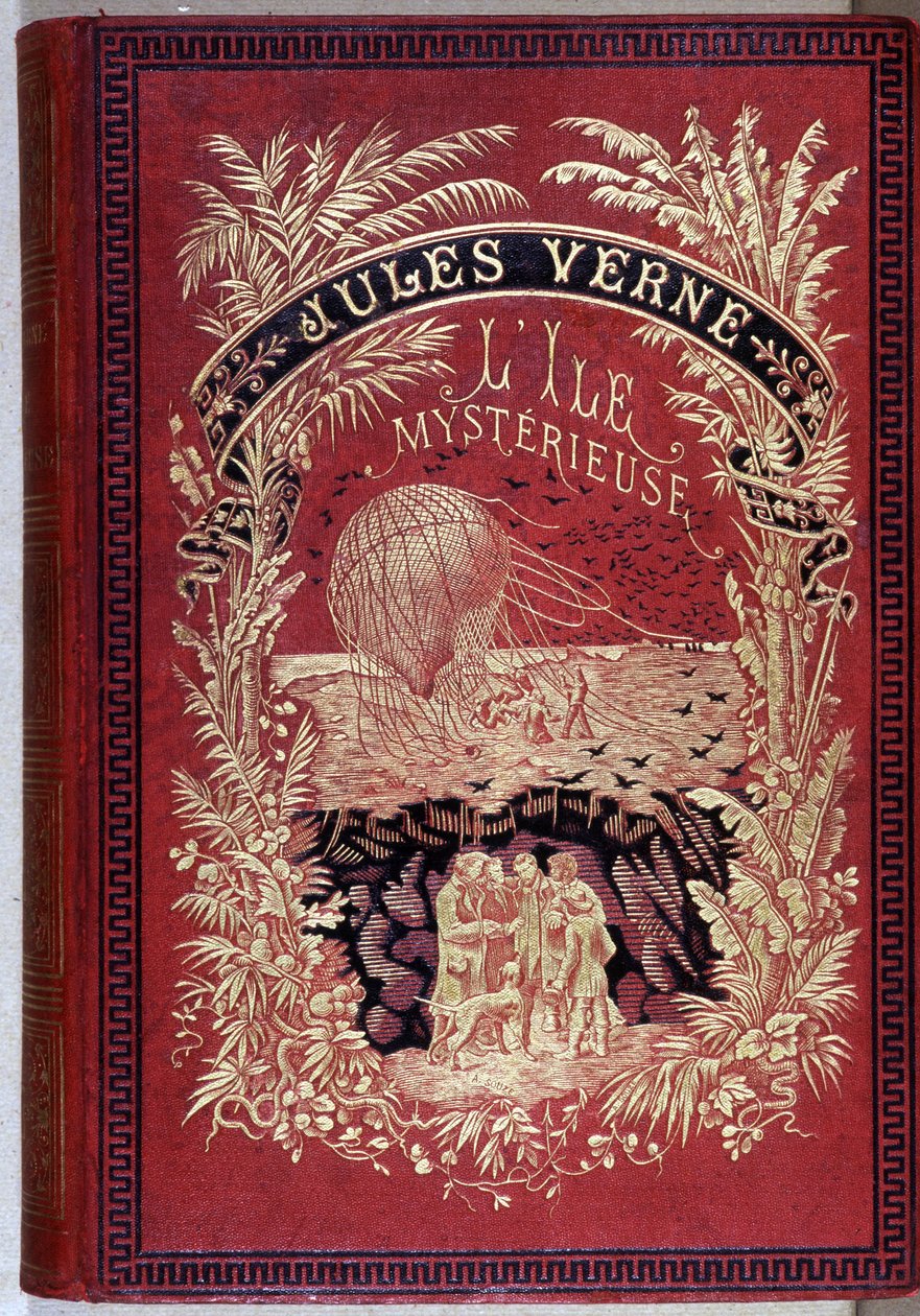 Cover of the book “The Mysterious Island” by Jules Verne. av Unknown artist