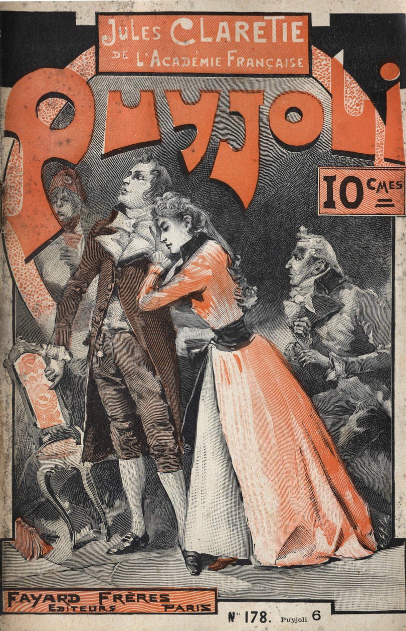 Cover of the novel “” Puyjoli”” (1890) by Jules CLARETIE (1840-1913). av Unknown artist