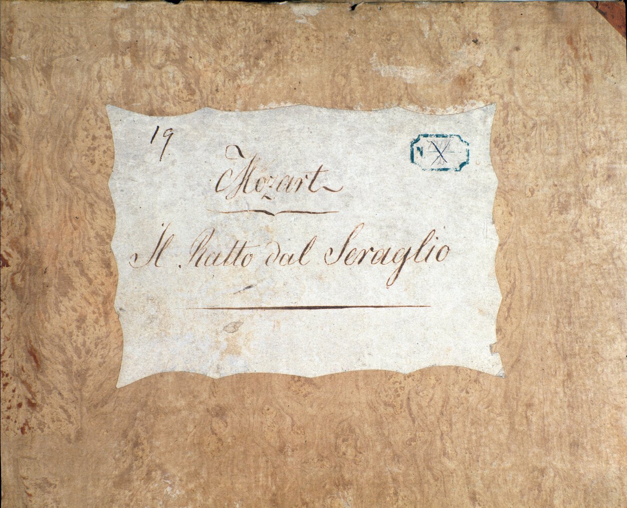 Omslag til partituret til Bortføringen fra Seraglio, opera av Mozart, Lichtenthal-versjon (1838) av Unknown artist