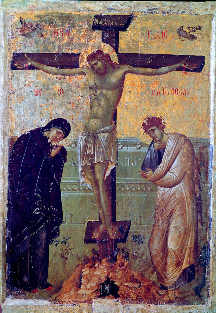 Korsfestelse (ikon fra 1200-tallet) av Unknown artist