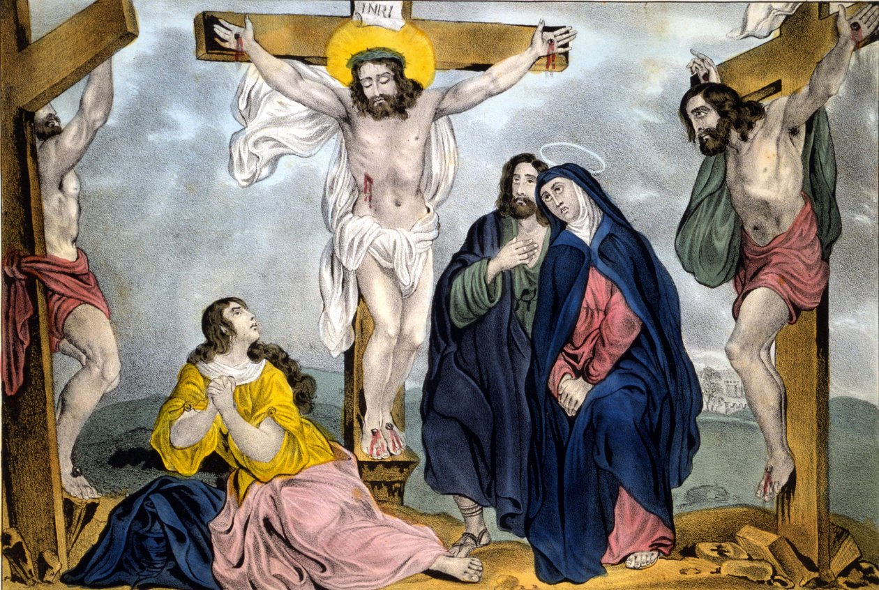 Crucifixion by James Baillie (1838 - 1855) - Engraving around 1846 av Unknown artist