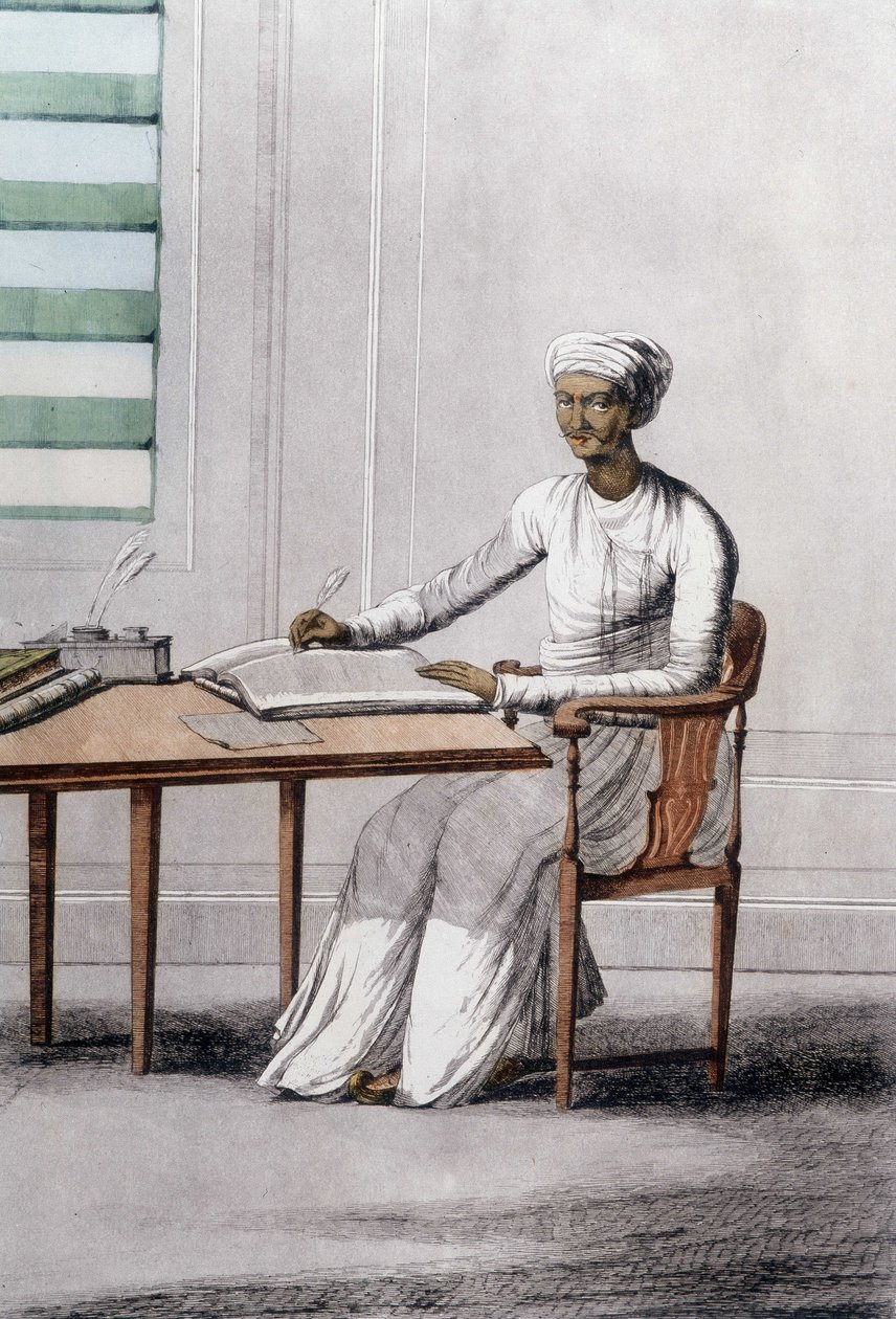 Kultur, sivilisasjon og indisk samfunn: portrett av en forfatter, India. av Unknown artist