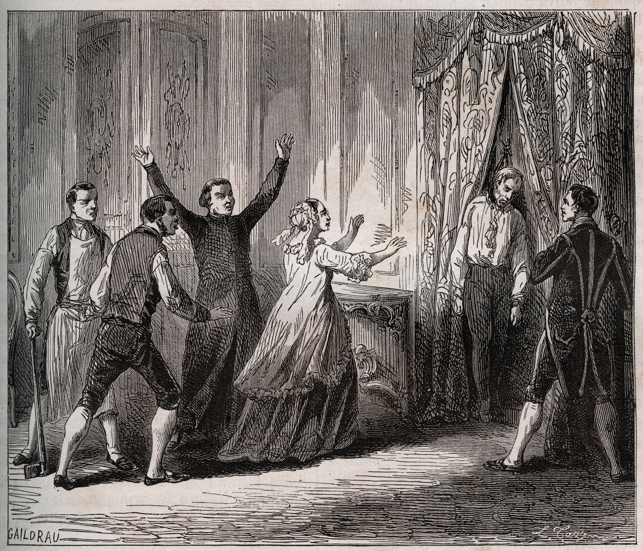 Prinsen av Condes død (Louis VI Henri de Bourbon Conde av Unknown artist