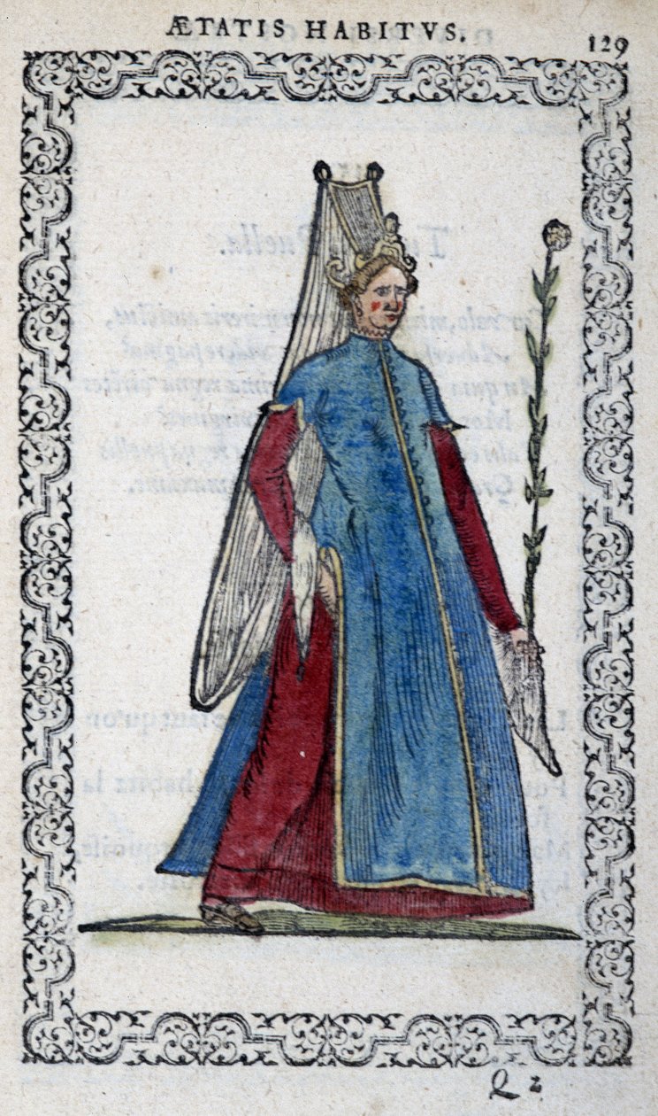 Demoiselle de Turk - i "Habits et effigies" av Jean Sulperius av Unknown artist