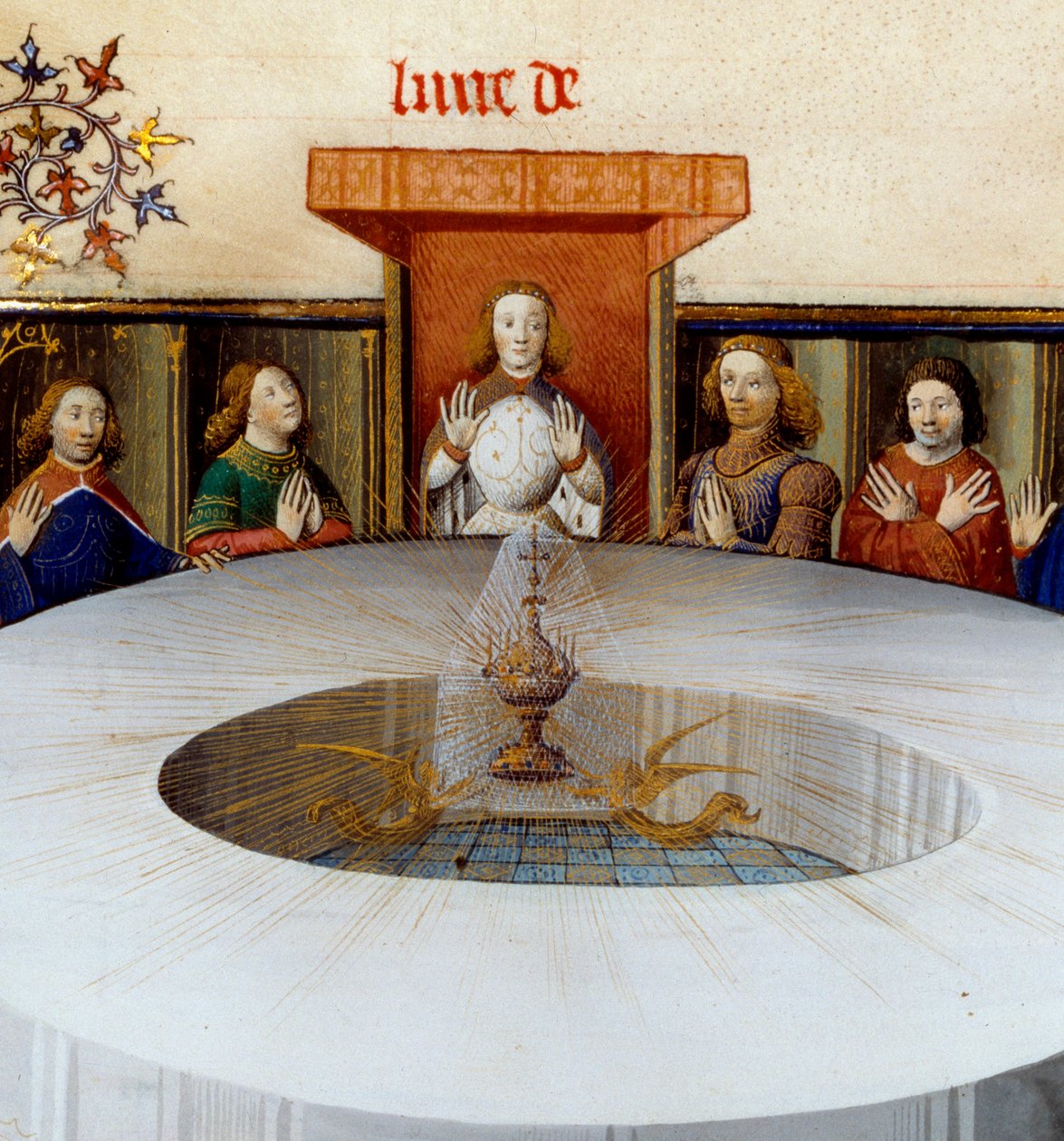 Detalj: The Knights of the Round Table fra 