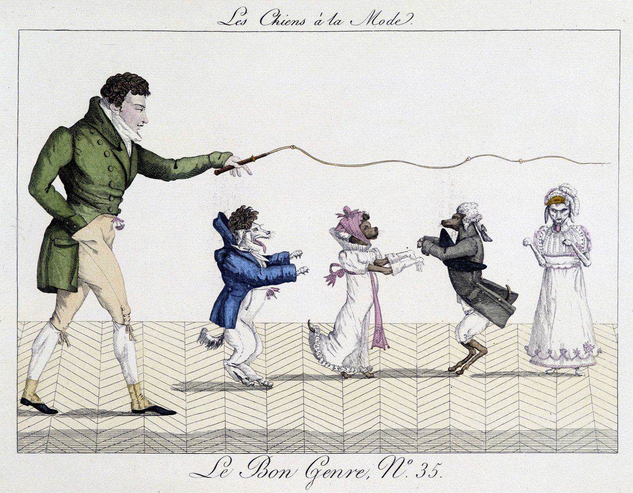 Hundetemmer - i «Den gode sjangeren», deb. 1800-tallet av Unknown artist