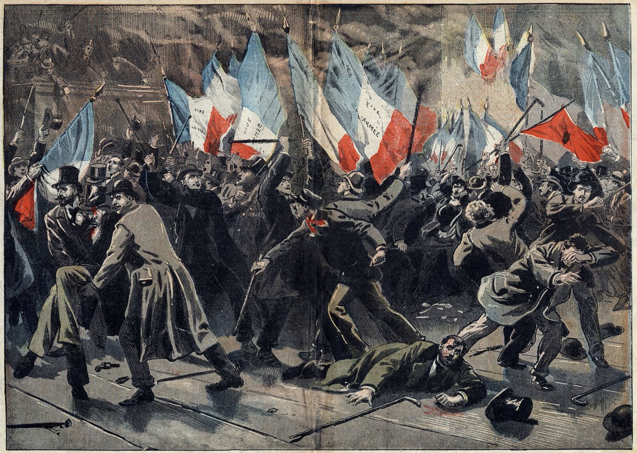 Dreyfus-saken - Paris - 17. januar av Unknown artist