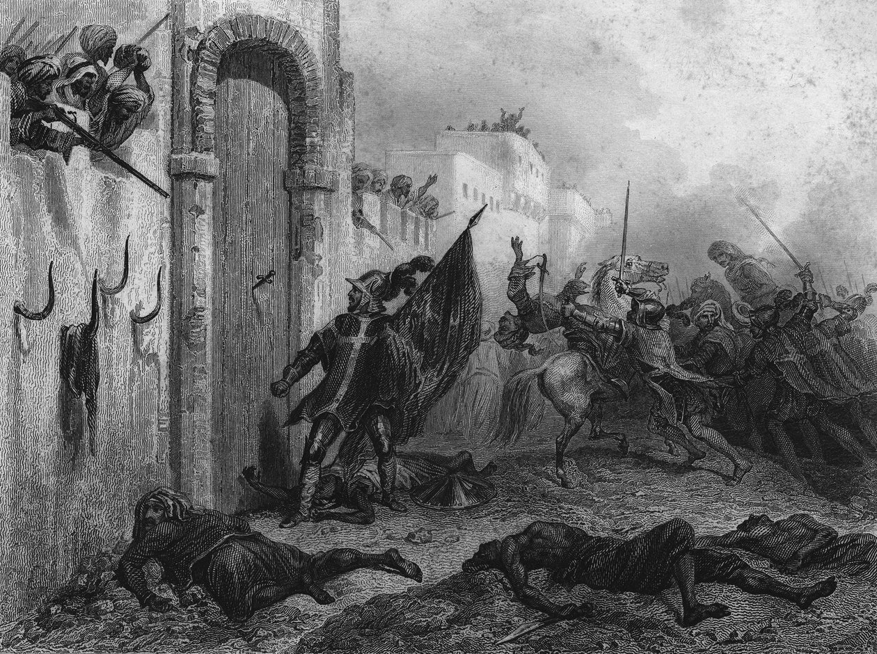 Under beleiringen av Alger av Charles V i oktober 1541, plantet den franske Sir Pons de Balaguer, ridder av Malta, dolken sin i porten Bab-Azoun og sa: "Vi kommer tilbake". I "" L