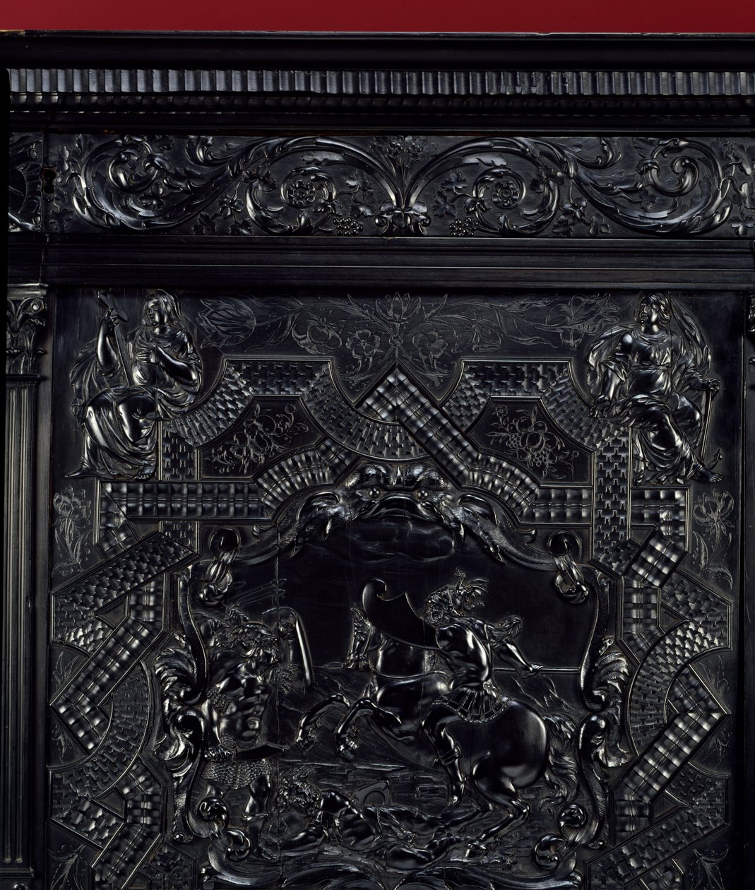 Ebene praksis. Horatius Cocles, romerske helter, forsvarer Sublicius-broen i Roma mot angrepet fra etruskerne i Porsenna i 507 f.Kr. Detalj. Rundt 1645 Paris. Museet Louvre av Unknown artist