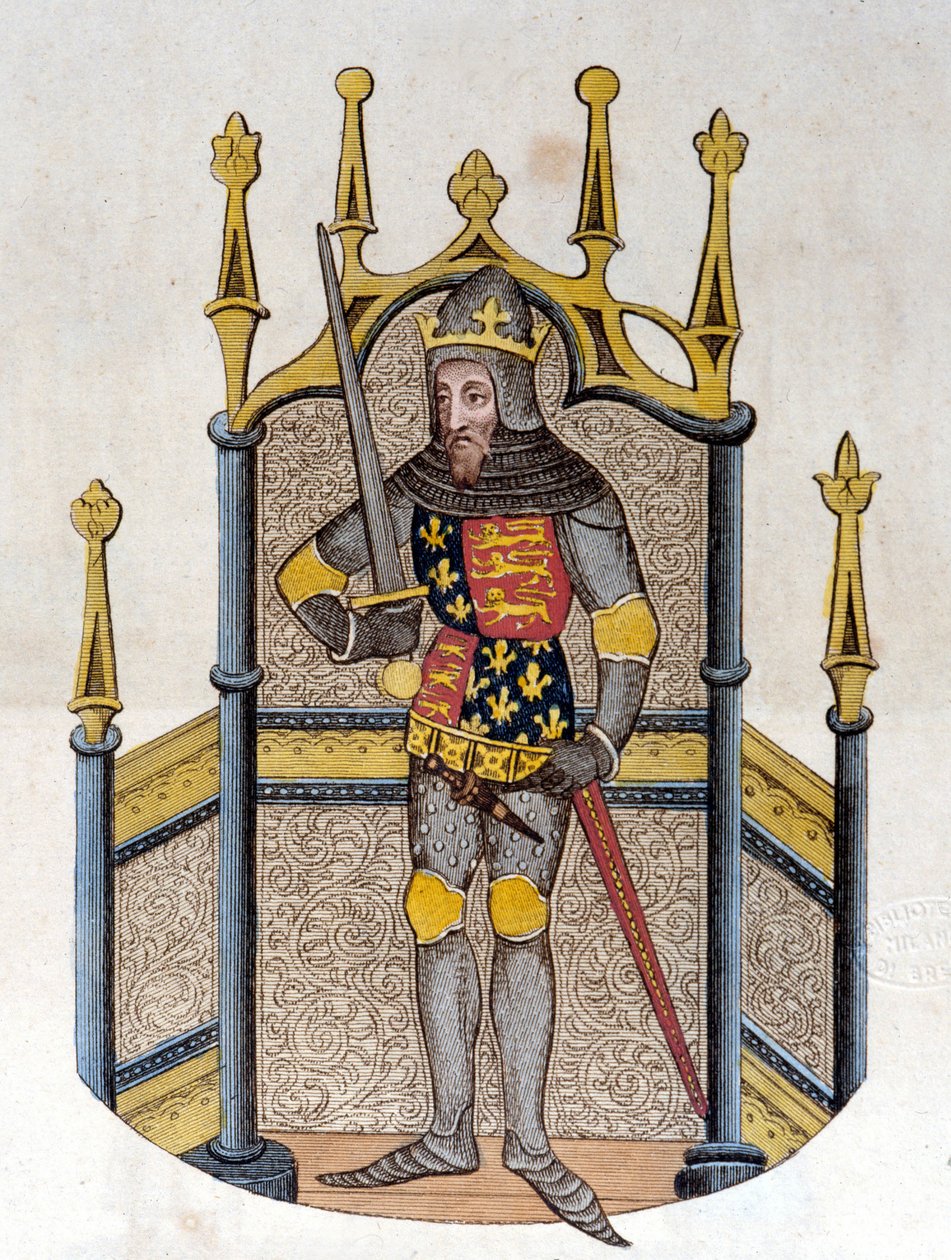 Edward III (1312-1377), konge av England Gravering fra begynnelsen av 1800-tallet av Unknown artist