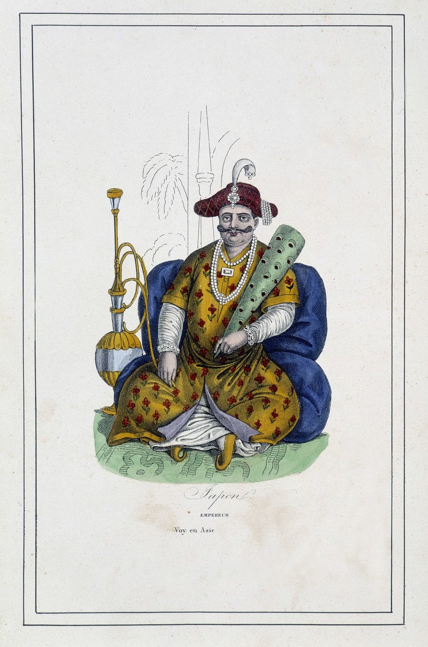 Emperor of Japan - i "The different peoples of the earth"" av pater Paul Jonhanneaud, Librairie des Bons livres av Unknown artist