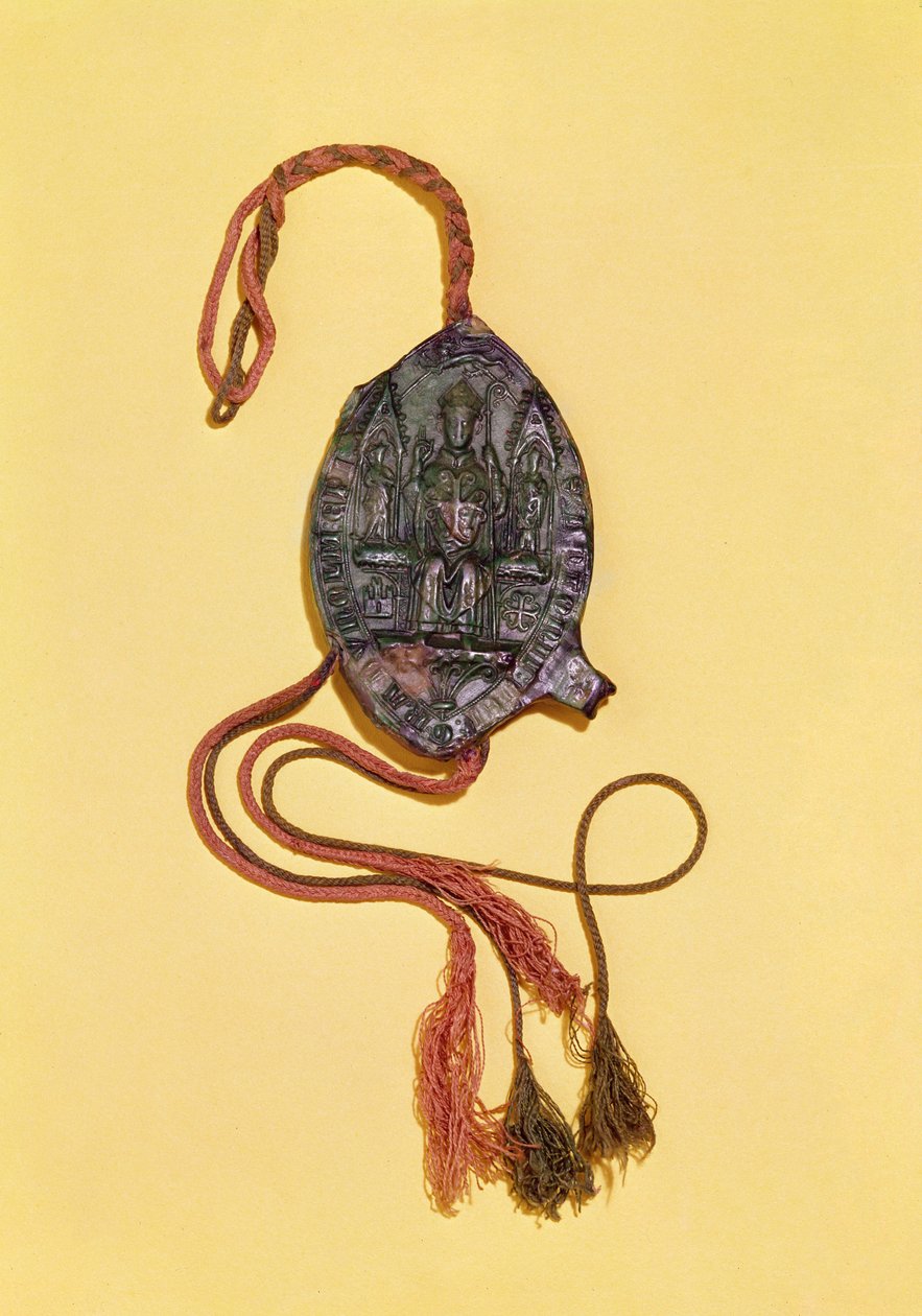 Bispesegl som tilhører Anthony Beck, biskop av Durham (d.1310), ca. 1284 av Unknown artist